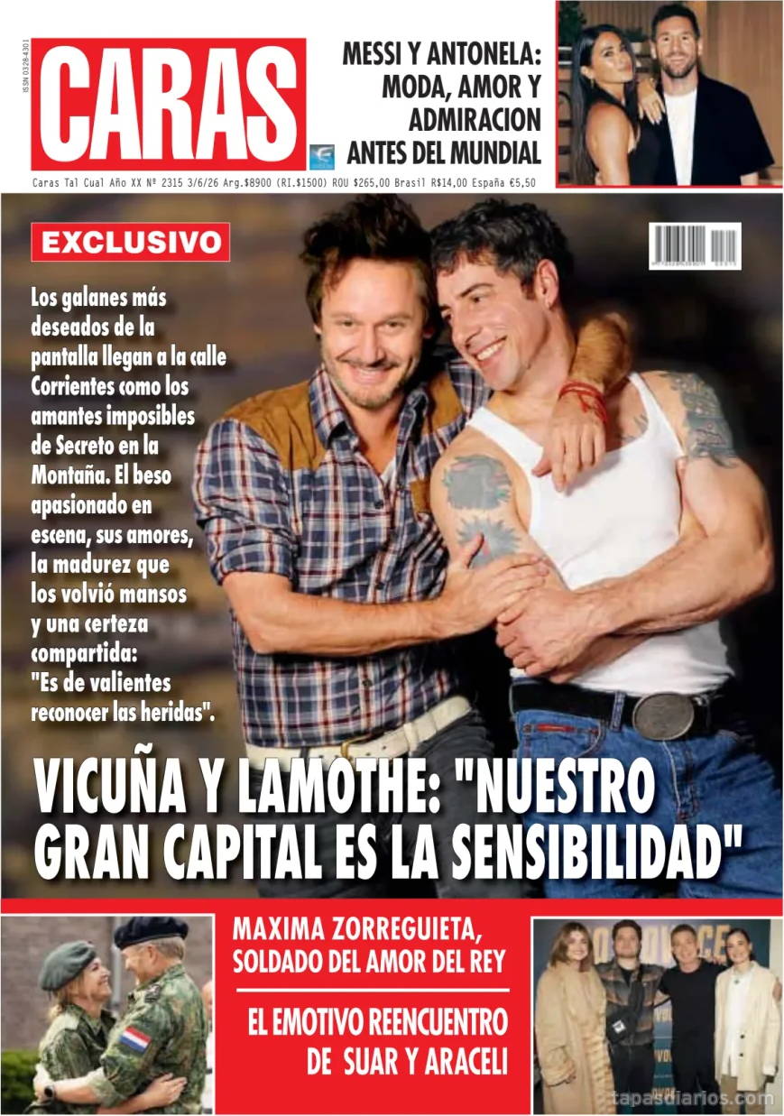 Tapa de la Revista Caras, edición del  3 junio 2026